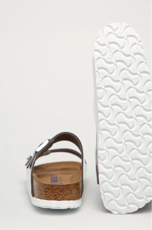 Birkenstock Arizona Dames Slippers Metallic Silver Narrow fit | Zilver | Leer - Foto 5