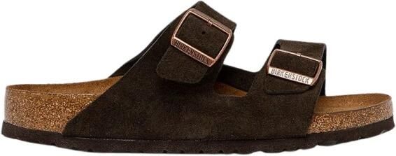 Birkenstock Heren Arizona Soft Footbed Suede Leather Sandalen
