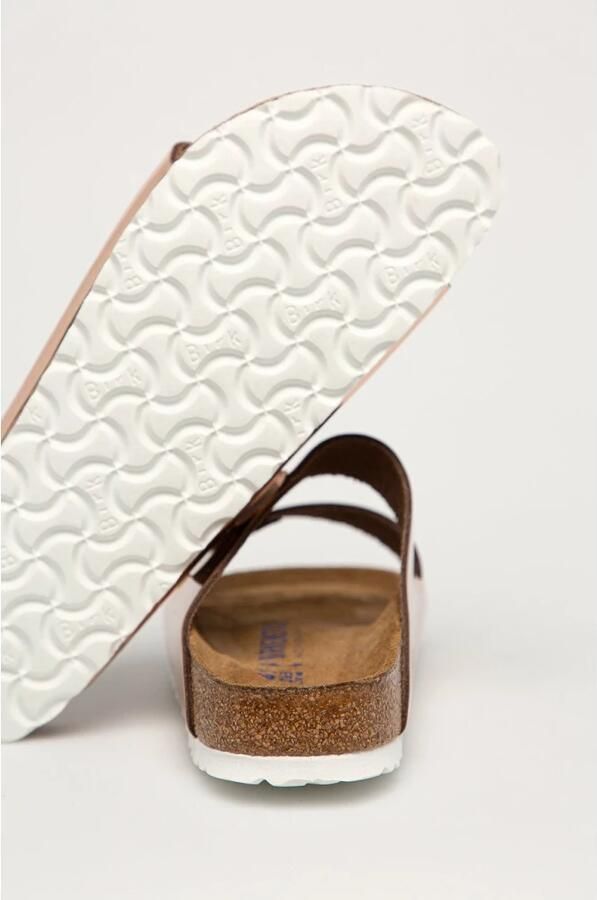 Birkenstock Slippers ARIZONA SFB in smalle schoenwijdte metallic-look met soft-voetbed - Foto 5