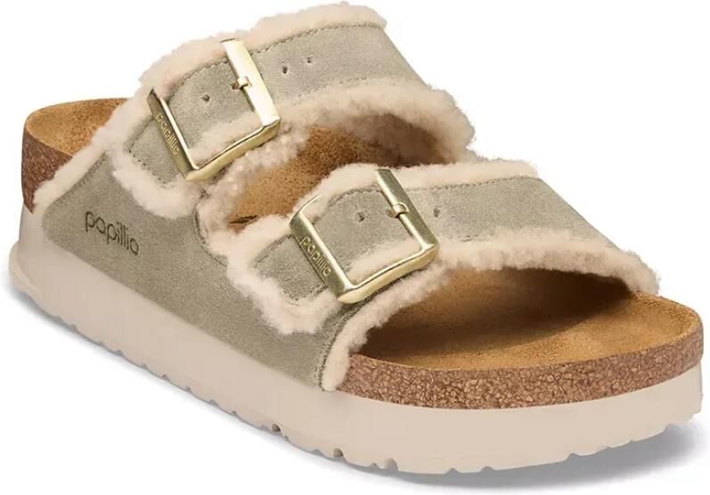 Birkenstock Arizona Teddy Edge Flex Platform
