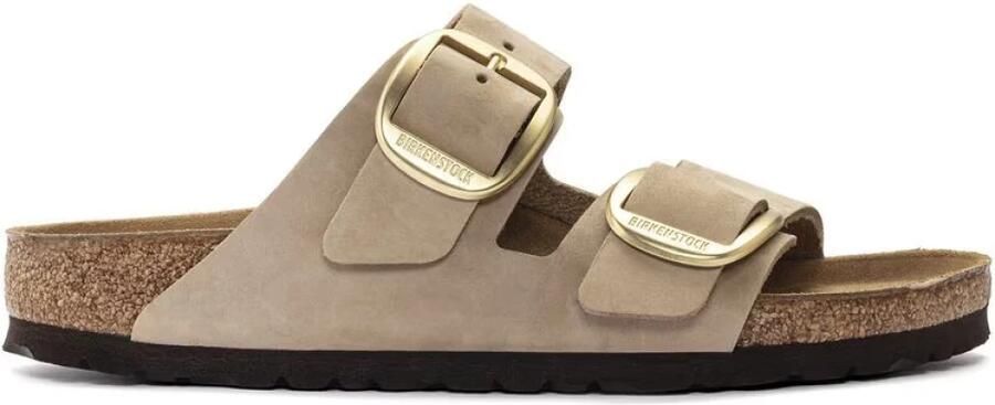 BIRKENSTOCK Slippers Dames Arizona Big Buckle Maat: 37 Materiaal: Nubuck Kleur: Beige - Foto 6