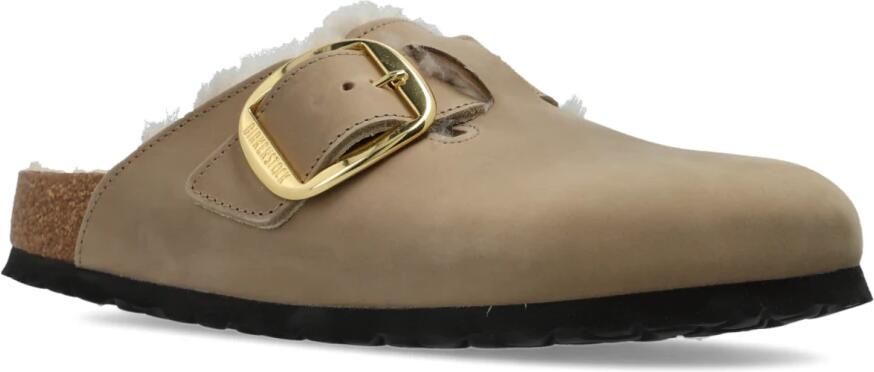 BIRKENSTOCK Instappers Dames Boston Big Buckle Nubuck Beige - Foto 15