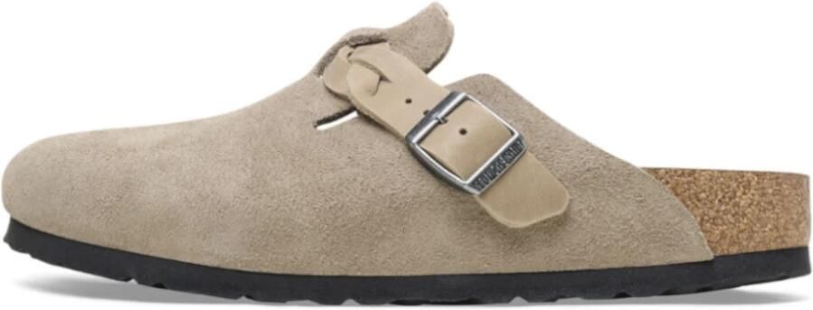 BIRKENSTOCK Instappers Dames Boston Braided Suède Zand - Foto 11