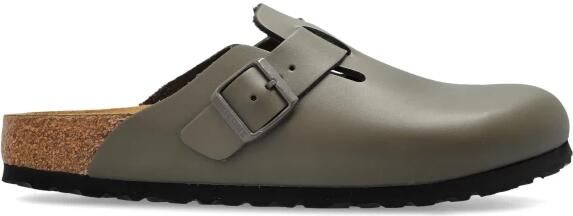 Birkenstock Boston BS Slippers Concrete Gray Narrow Fit Unisex