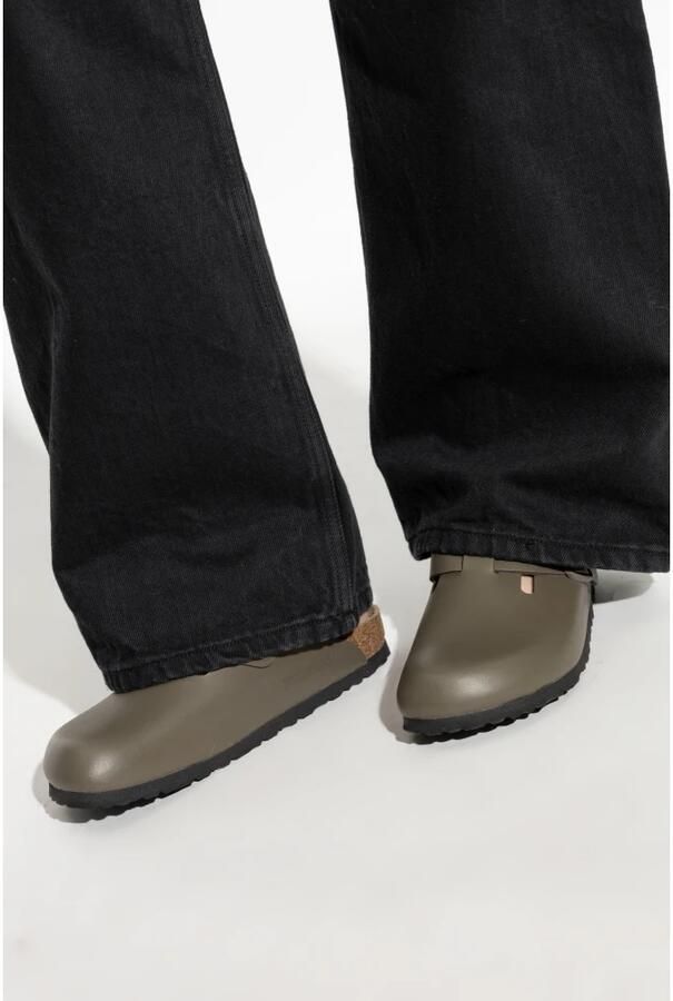 Birkenstock Boston BS Slippers Concrete Gray Narrow Fit Unisex - Foto 2