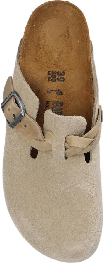 BIRKENSTOCK Instappers Dames Boston Braided Suède Zand - Foto 10