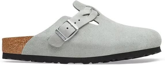 BIRKENSTOCK Muiltjes 'Boston' pastelgroen