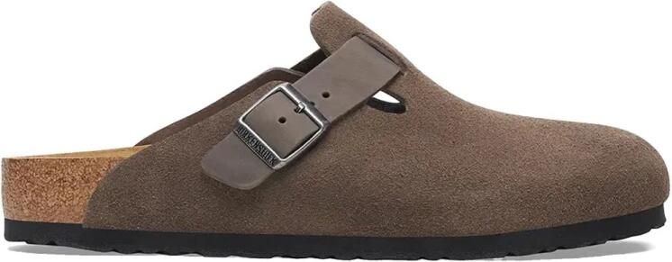 BIRKENSTOCK Instappers Heren Boston Heren Suède Bruin