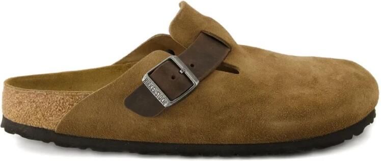 BIRKENSTOCK Muiltjes 'Boston LEVE LEOI' sepia donkerbruin