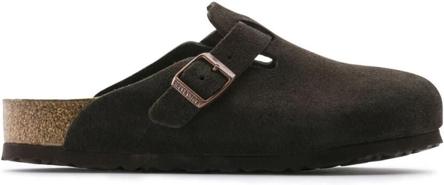 Birkenstock Boston Mocca Suède Nubuck Instappers Smalle Pasvorm