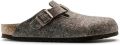 Birkenstock Boston Wool Felt Clogs Pantoffels - Bruin