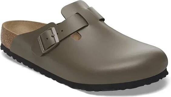 Birkenstock Boston Natural Leather Sandalen Regular bruin