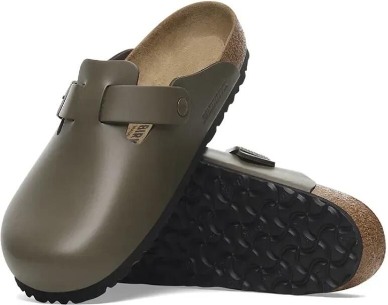 Birkenstock Boston Natural Leather Sandalen Regular bruin - Foto 9