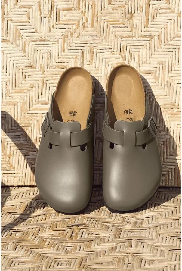 Birkenstock Boston Natural Leather Sandalen Regular bruin - Foto 5