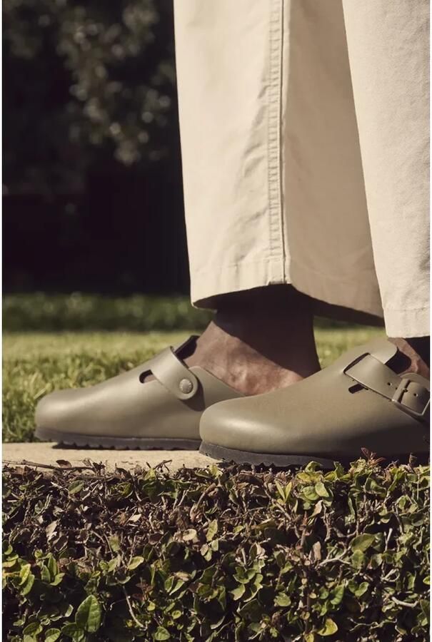 Birkenstock Boston Natural Leather Sandalen Regular bruin - Foto 7