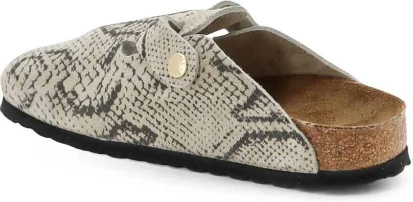 Birkenstock Slipper Boston Rivet Logo 1033086 Snake Oyster Smal - Foto 4
