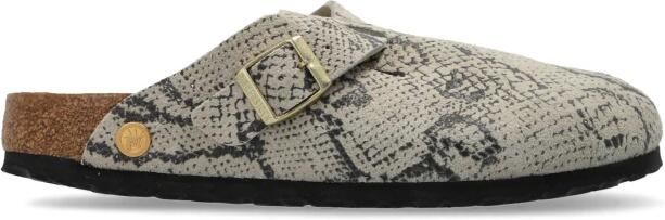 Birkenstock Slipper Boston Rivet Logo 1033086 Snake Oyster Smal - Foto 11