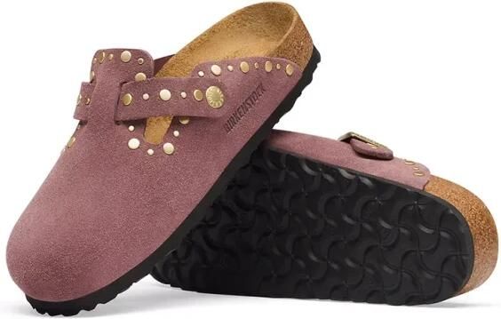 Birkenstock Boston Rivets Suède Leer Smalle Pasvorm - Foto 5