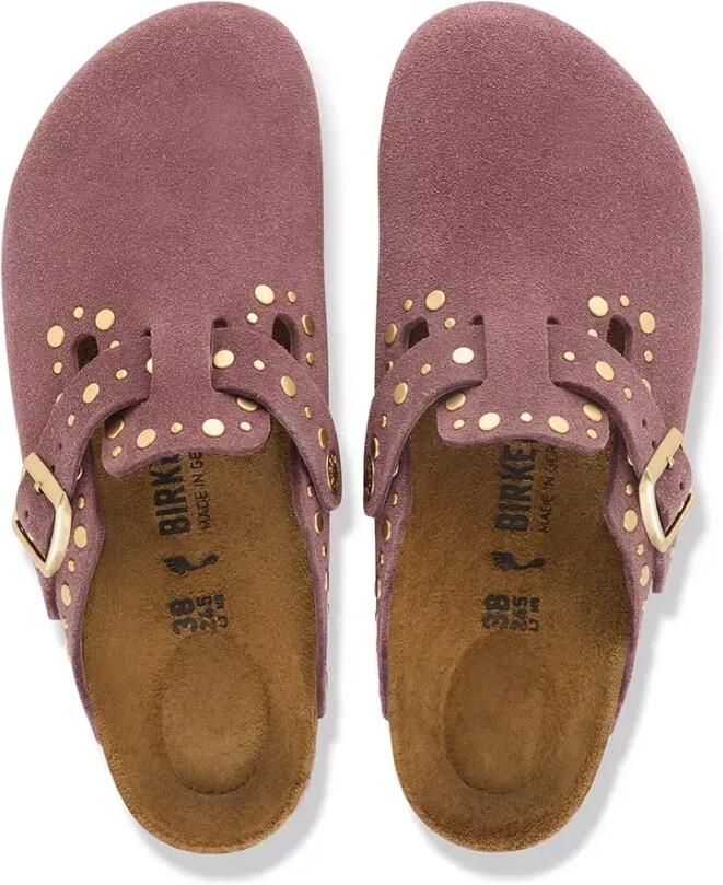 Birkenstock Boston Rivets Suède Leer Smalle Pasvorm - Foto 2
