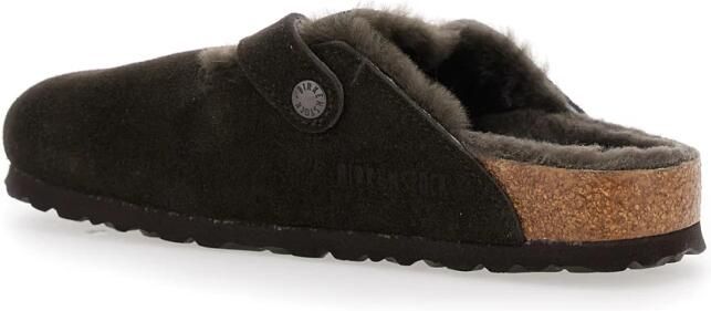 Birkenstock slipper BOSTON Shearling Mocca Suede Leather narrow - Foto 16