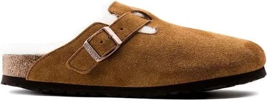 Birkenstock BOSTON SHEARLING SUEDE LEATHER Heren pantoffels