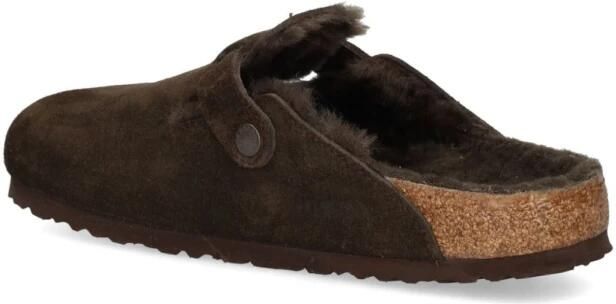 Birkenstock slipper BOSTON Shearling Mocca Suede Leather narrow - Foto 15
