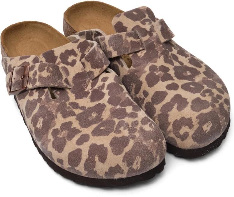 Birkenstock Suede Slippers en Sandalen Dames Bruin Suède - Foto 2