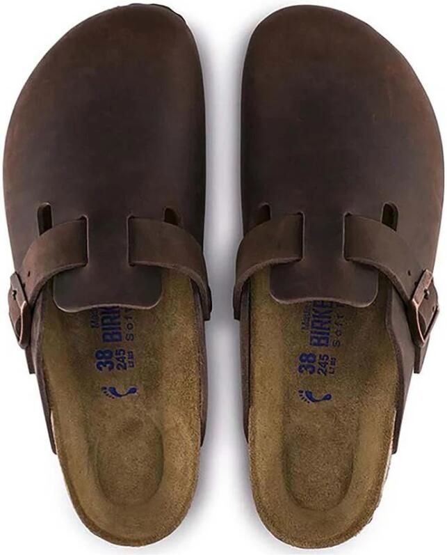 Birkenstock Boston SFB Oiled Leather Sandalen Regular bruin - Foto 4