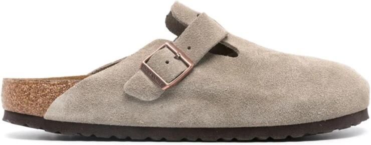 Birkenstock Boston SFB VL Narrow Unisex Clogs Taupe - Foto 10