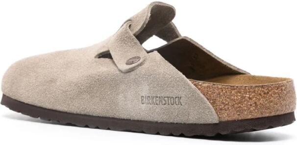 Birkenstock Boston SFB VL Narrow Unisex Clogs Taupe - Foto 12