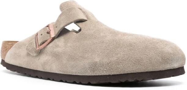 Birkenstock Boston SFB VL Narrow Unisex Clogs Taupe - Foto 11