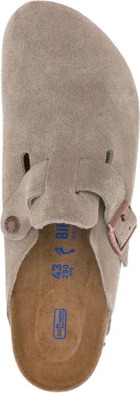 Birkenstock Boston SFB VL Narrow Unisex Clogs Taupe - Foto 3