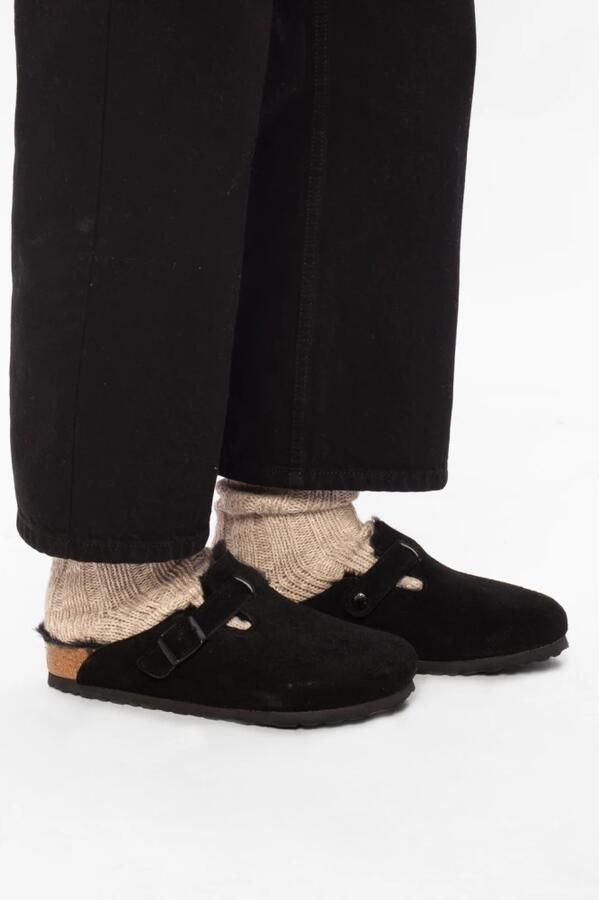 Birkenstock Boston Shearling zwart suède regular uni (259881) - Foto 3