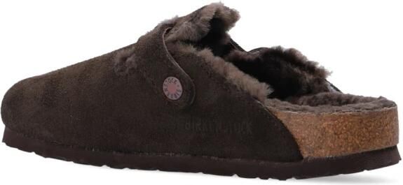 Birkenstock slipper BOSTON Shearling Mocca Suede Leather narrow - Foto 20