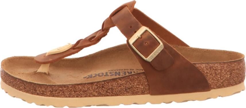Birkenstock "Gizeh Olie Gewaxt Leren Sandalen voor Dames" Bruin Dames - Foto 6