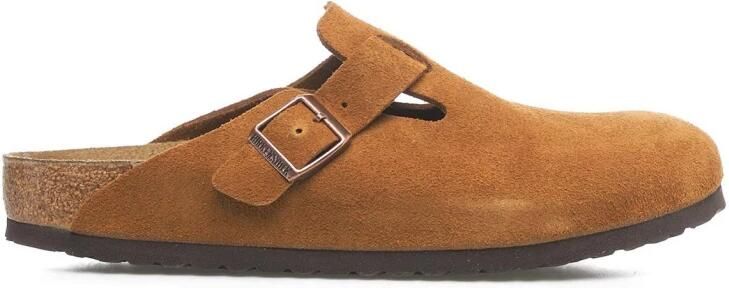 Birkenstock Bruine lederen sandalen