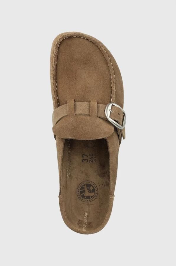 BIRKENSTOCK Instappers Dames Buckley Dames Suède Taupe - Foto 3