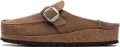 BIRKENSTOCK Instappers Dames Buckley Dames Suède Taupe - Bruin