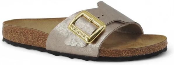 BIRKENSTOCK Slippers Dames Catalina Cushion Buckle Leatherlook Goud - Foto 9