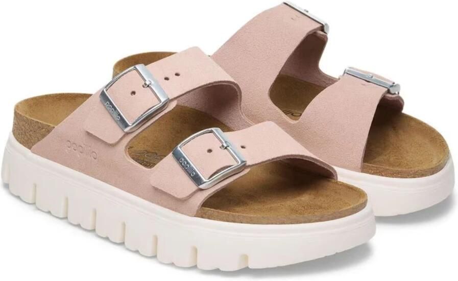 Birkenstock Chunky Pap Arizona Slippers Lichtroze