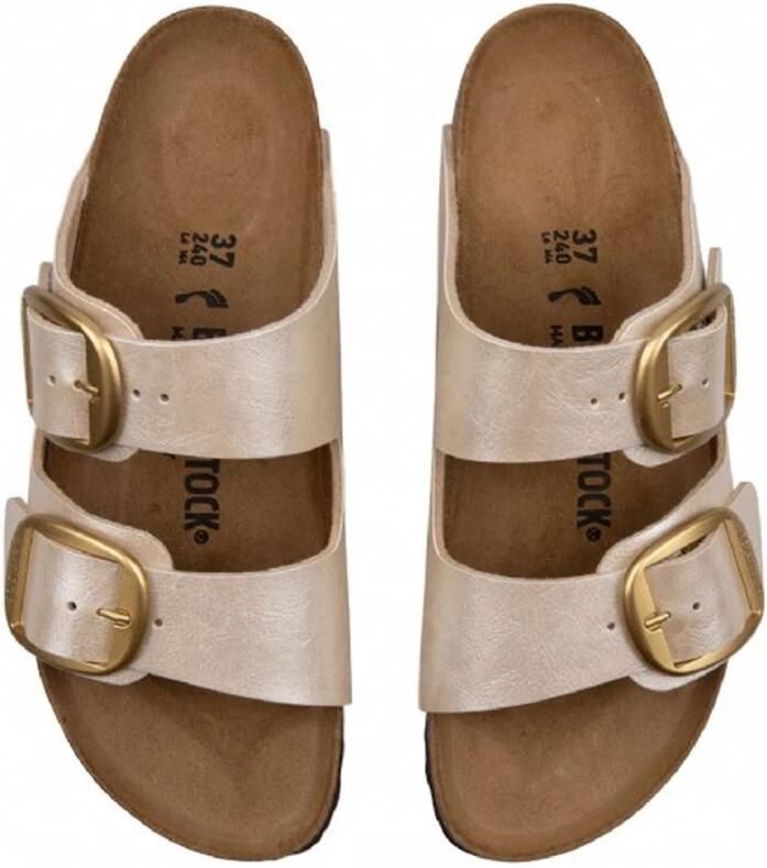 Birkenstock Arizona Dames Slippers Graceful Pearl White Narrow fit | Wit | Imitatieleer - Foto 6