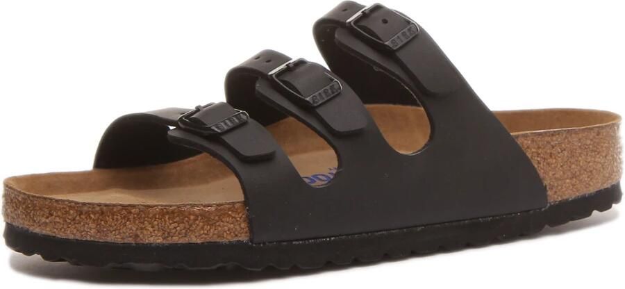 Birkenstock Florida SFB Regular Zwart Slippers Dames Size : - Foto 6