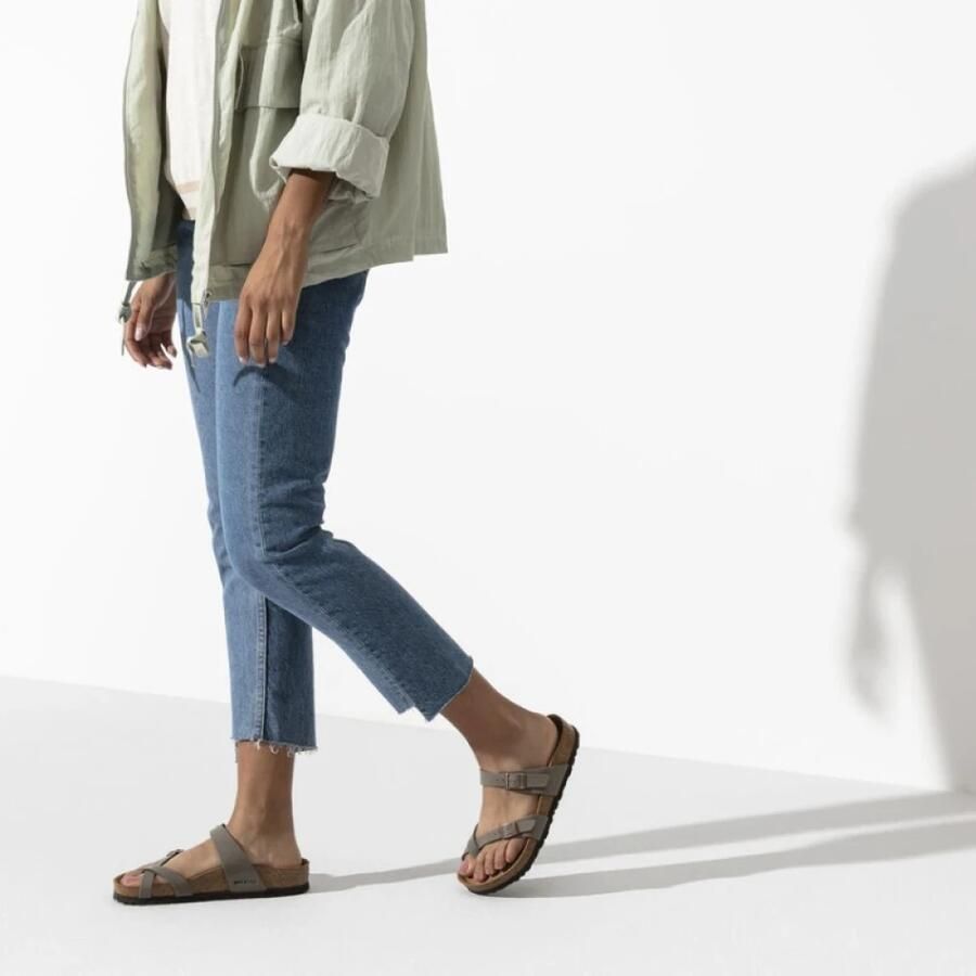 Birkenstock Groene zomersliders Stijlvol en comfortabel Green Dames - Foto 5