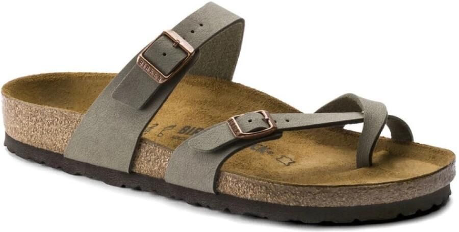 Birkenstock Groene zomersliders Stijlvol en comfortabel Green Dames - Foto 13