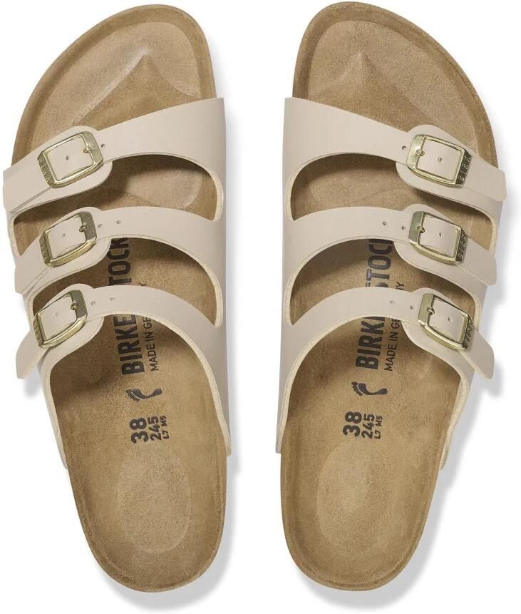 Birkenstock Women's Florida Birko-Flor Sandalen Narrow beige - Foto 5