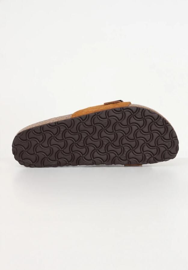 Birkenstock Gevlochten Suède Leren Flip Flops Brown Dames - Foto 2