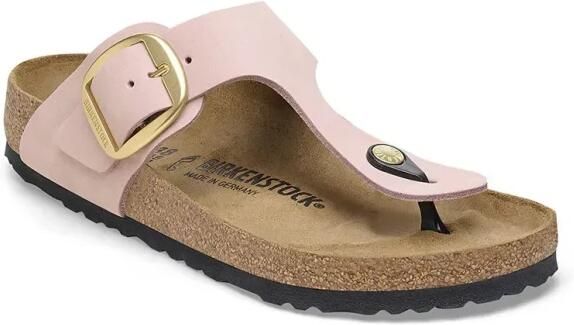 Birkenstock Roze Leren Sandalen met Enkelbandje Pink Dames