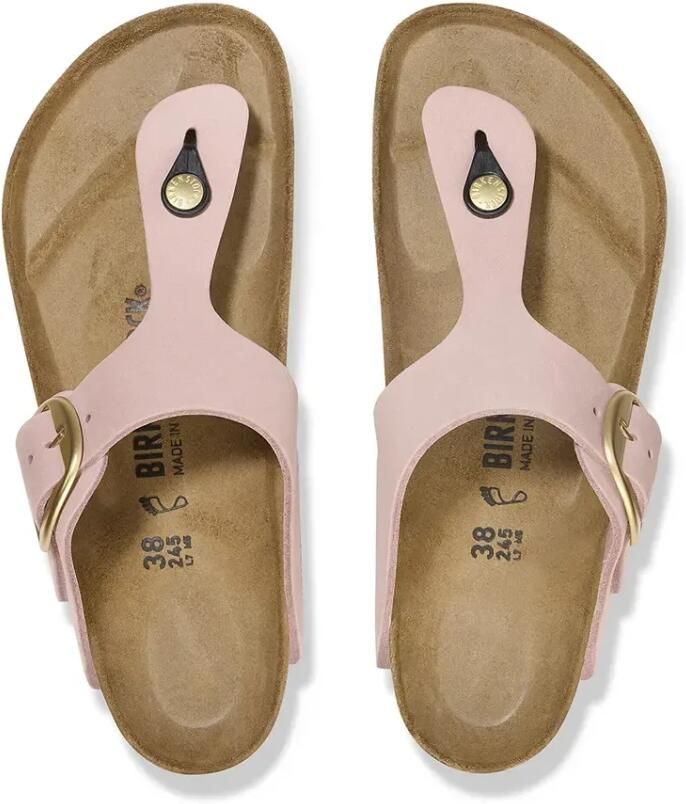 Birkenstock Roze Leren Sandalen met Enkelbandje Pink Dames - Foto 3