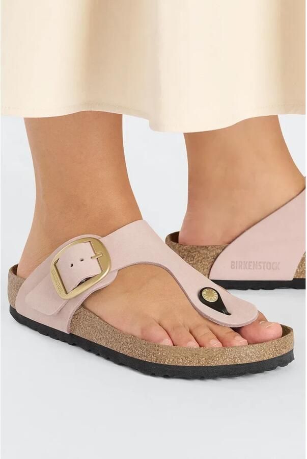 Birkenstock Roze Leren Sandalen met Enkelbandje Pink Dames - Foto 5