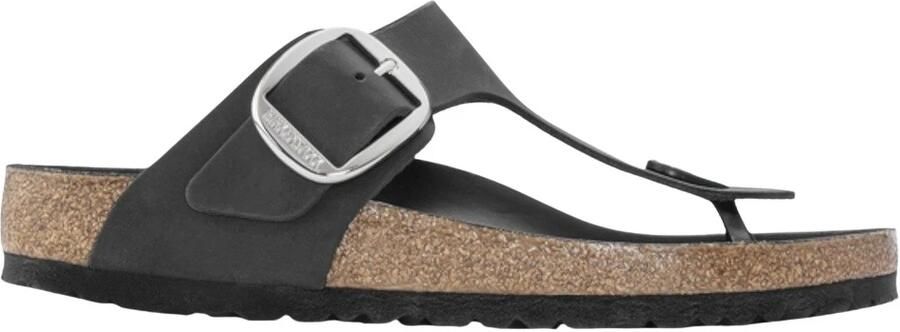 Birkenstock Teenslippers Gizeh Oiled Leather Big Buckle
